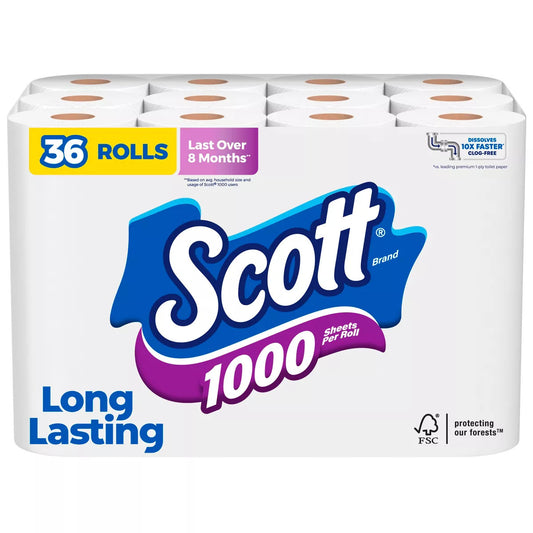 1000 Septic-Safe 1-Ply Toilet Paper