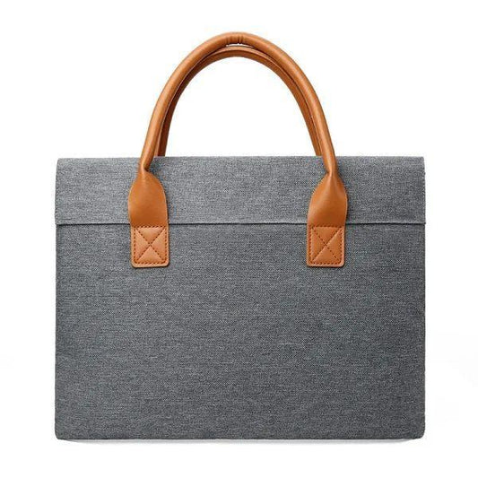 Laptop bag 13 inch laptop or tablet, fashionable and durable, for business, leisure or school use Grey